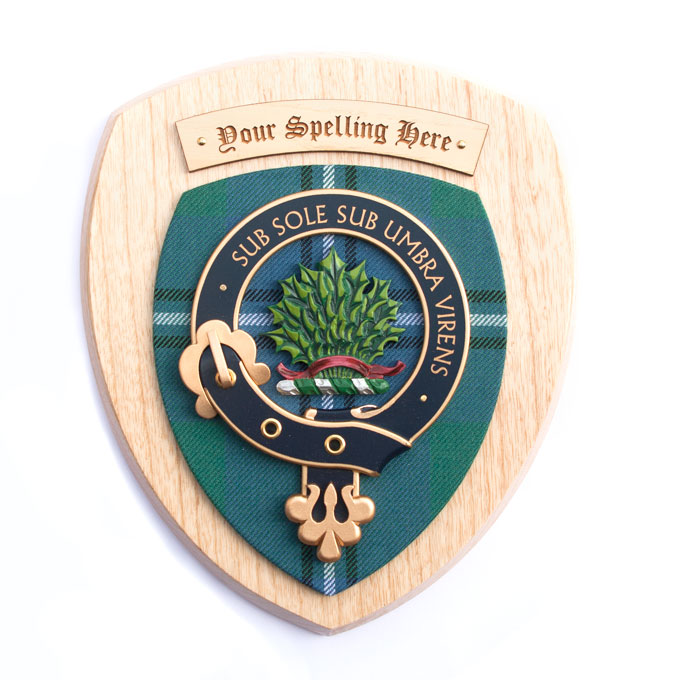 Wall Plaque, Clan Crest, Clan Irwin, Irvine, Irving